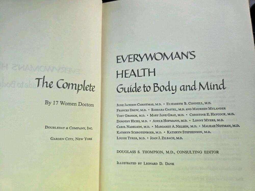 1980 Everywomans health the complete guide to body and mind Hardcover Good
